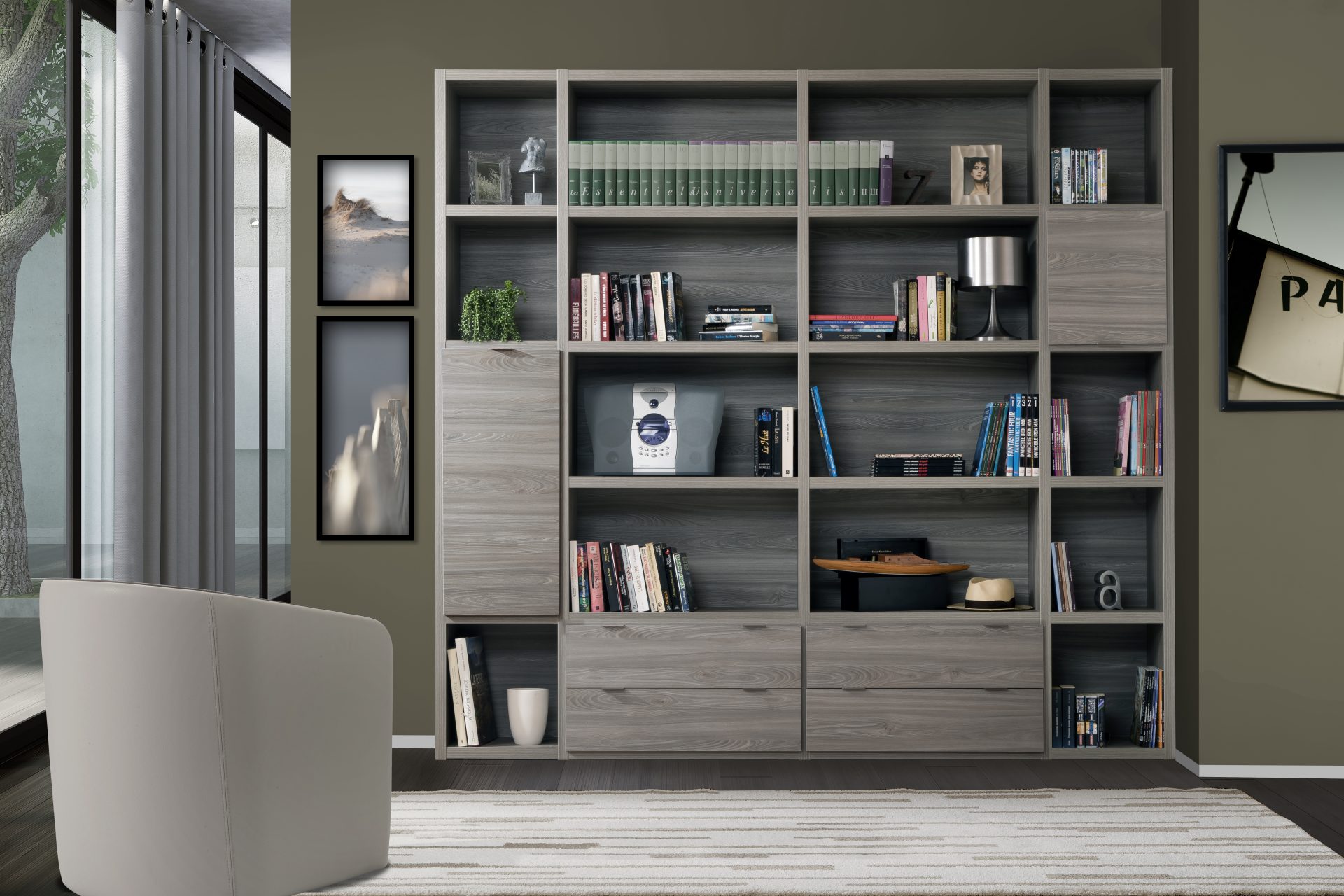 Bibliothèque modulable - Manhattan - Meubles Minet