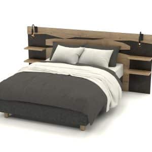 Tête de lit Cortina avec Tablettes Attenantes