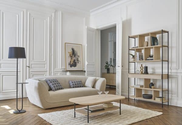 Table basse décor bois pieds métal Mila – Image 7