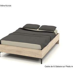 Cadre de lit Galaxie sur Pieds métal