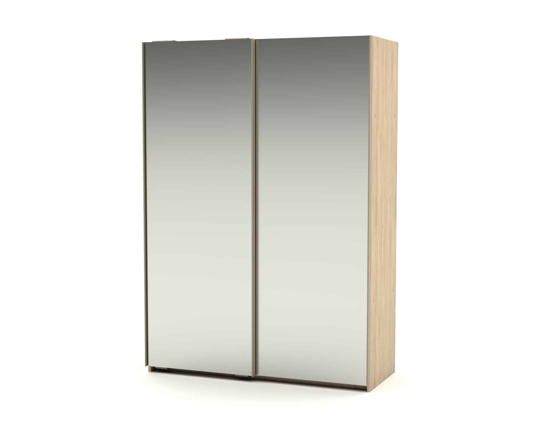 Armoire Luba 2 portes glaces coulissantes