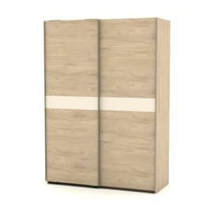 Armoire Luba 2 portes pleines coulissantes
