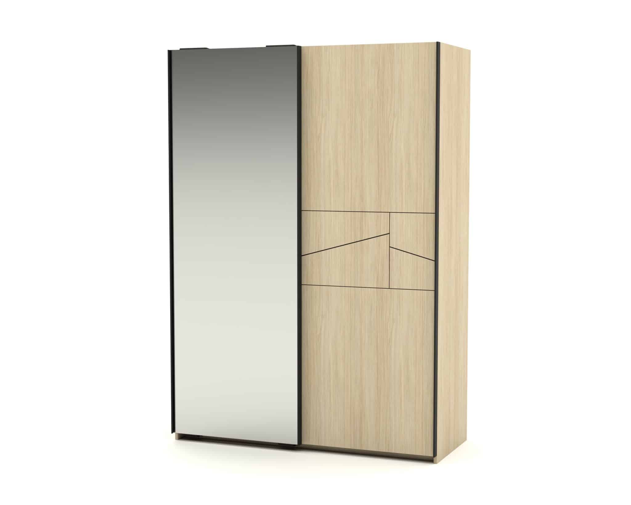 Armoire Niagara 2 portes mixtes coulissantes – Image 2