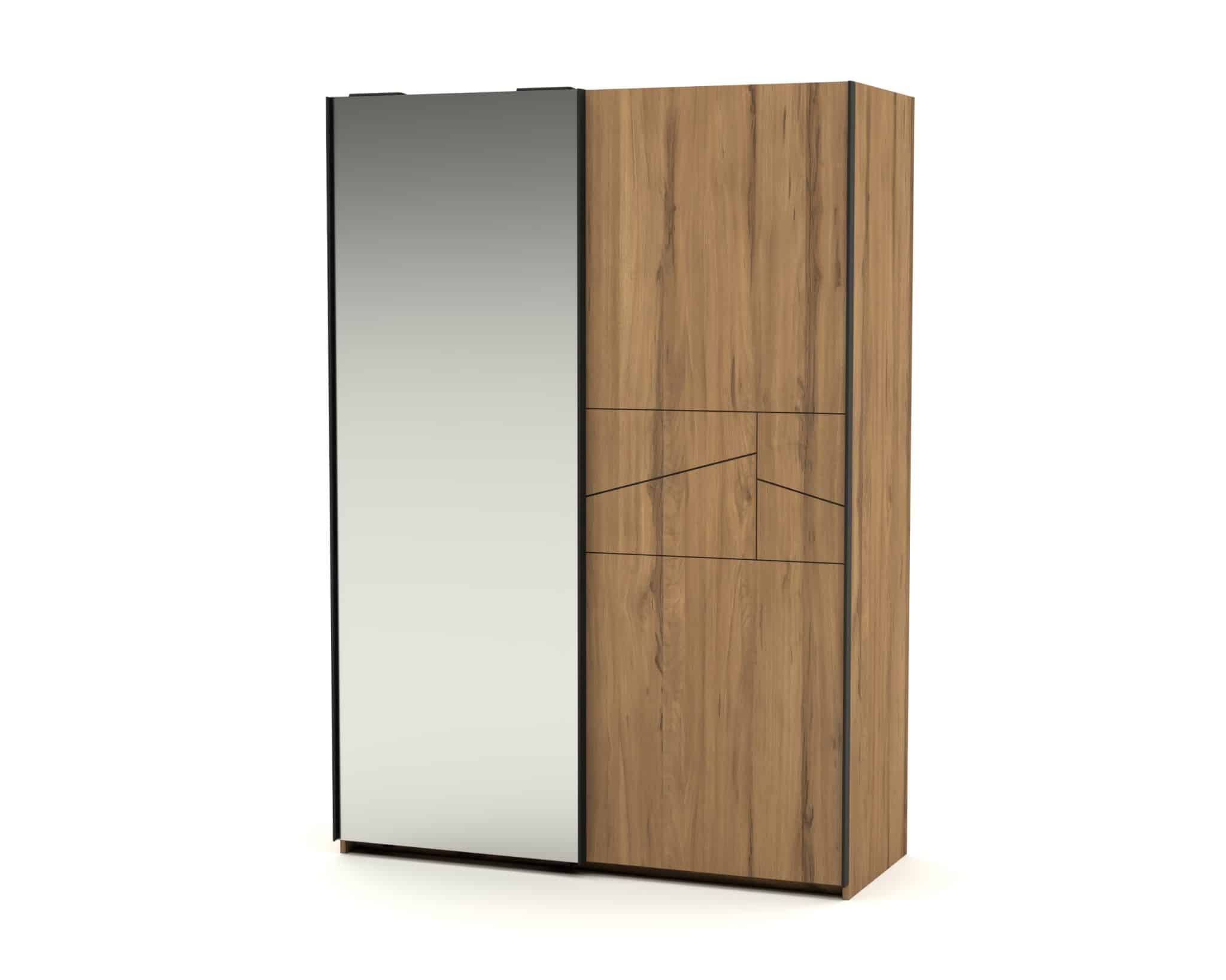 Armoire Niagara 2 portes mixtes coulissantes